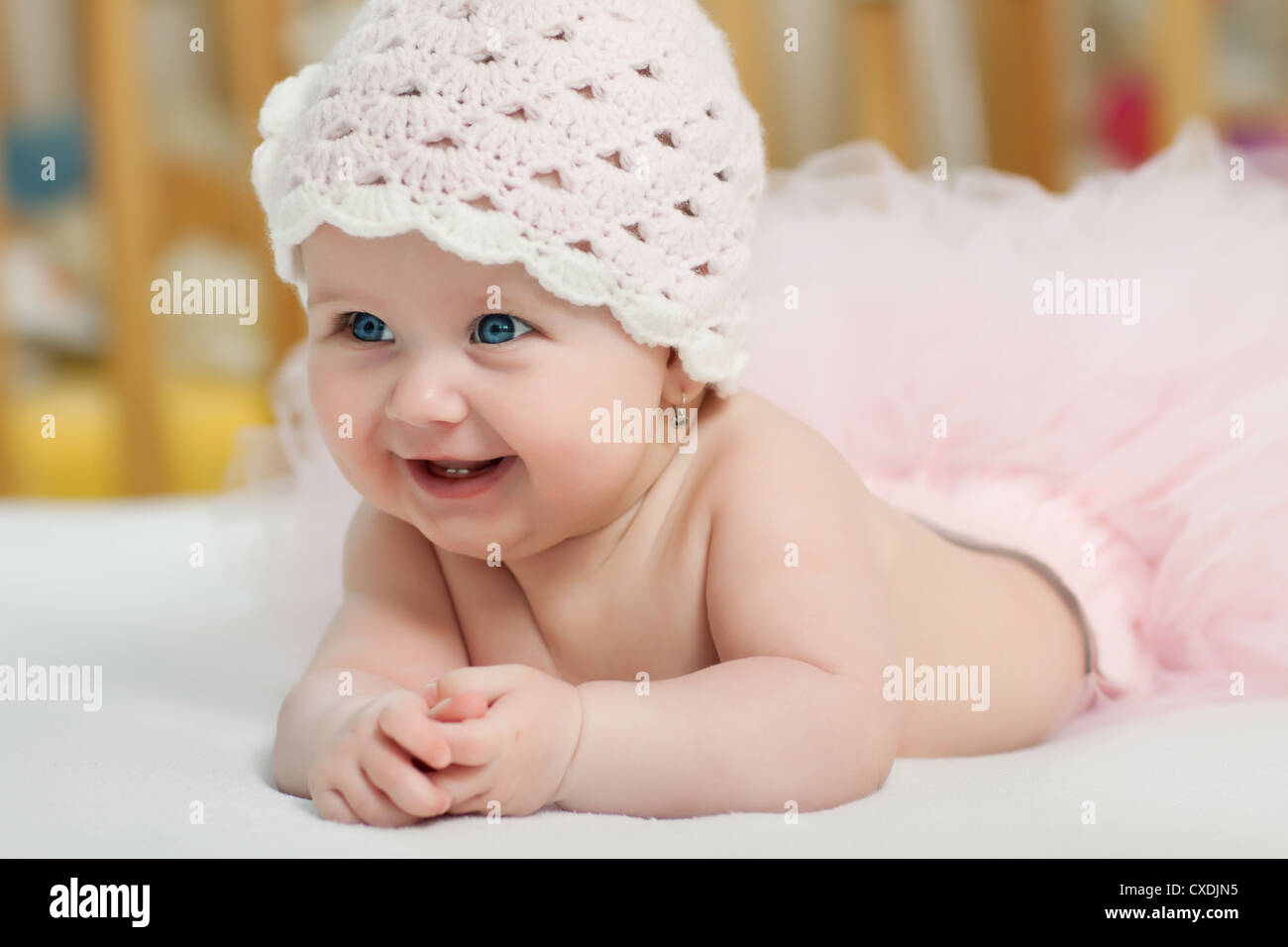 Portrait of beautiful blueeyed girl Stock Photo Alamy