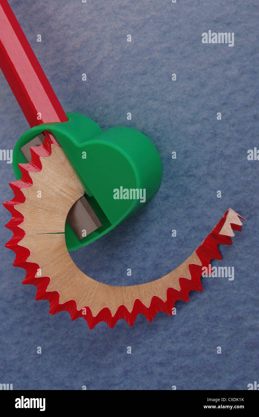 Pencil Sharpening Stock Photo