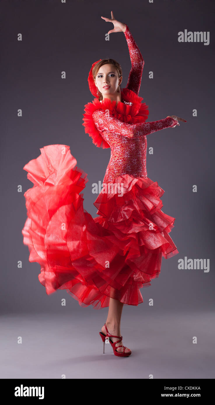Woman Black Dress Stay Dancing Poseportrait Stock Photo 367711265 |  Shutterstock