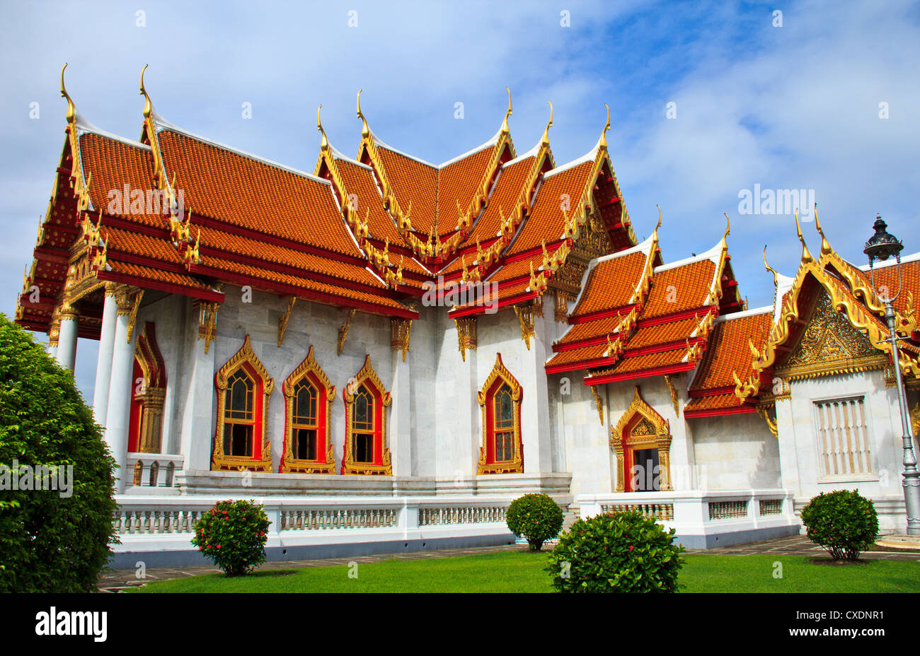 The Marble Temple ( Wat Benchamabophit ), Bangkok, Thailand Stock Photo