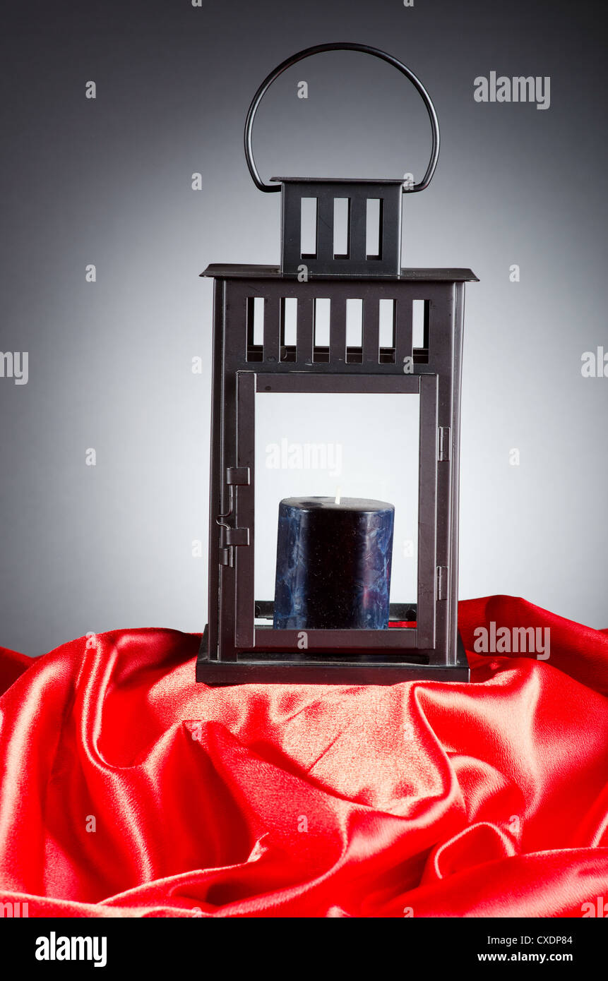 Old lantern in vintage concept Stock Photo - Alamy