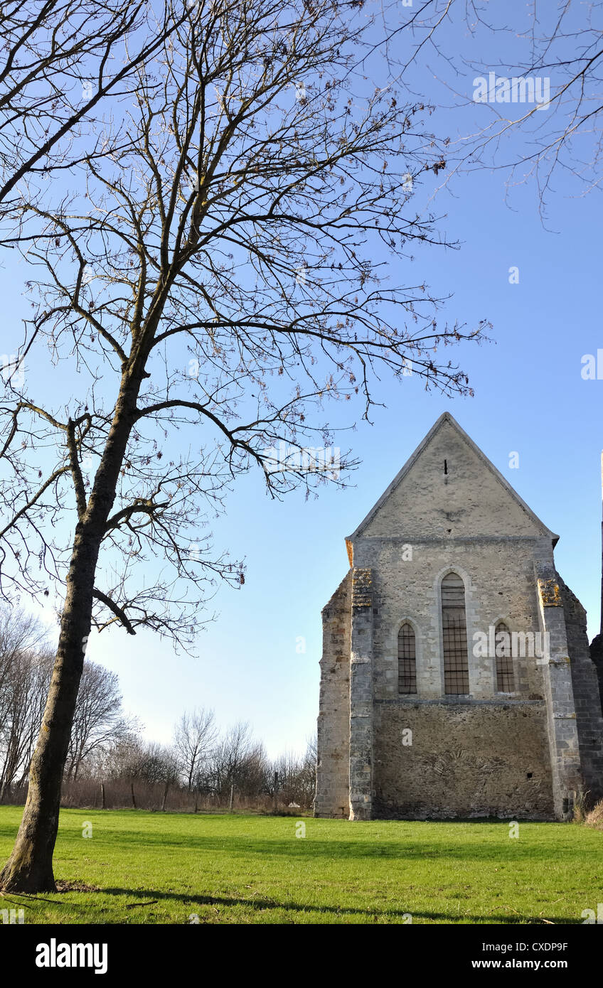 Medieval Chable ancient medieval chapel in the countryside Stock Photo - Alamy