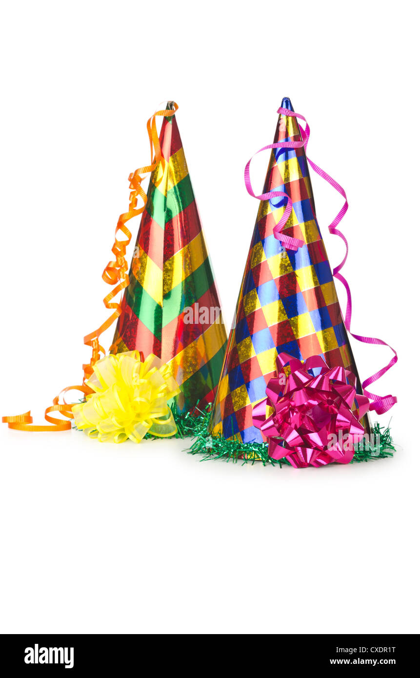 Streamers party hats Cut Out Stock Images & Pictures Alamy
