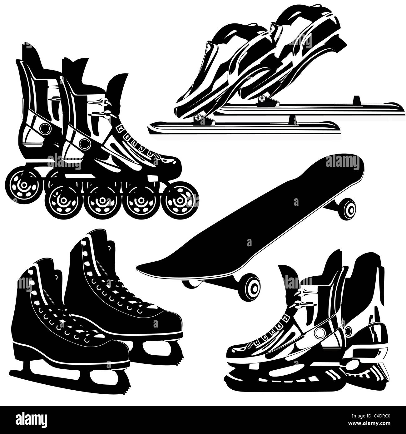 Sports goods Black and White Stock Photos & Images Alamy