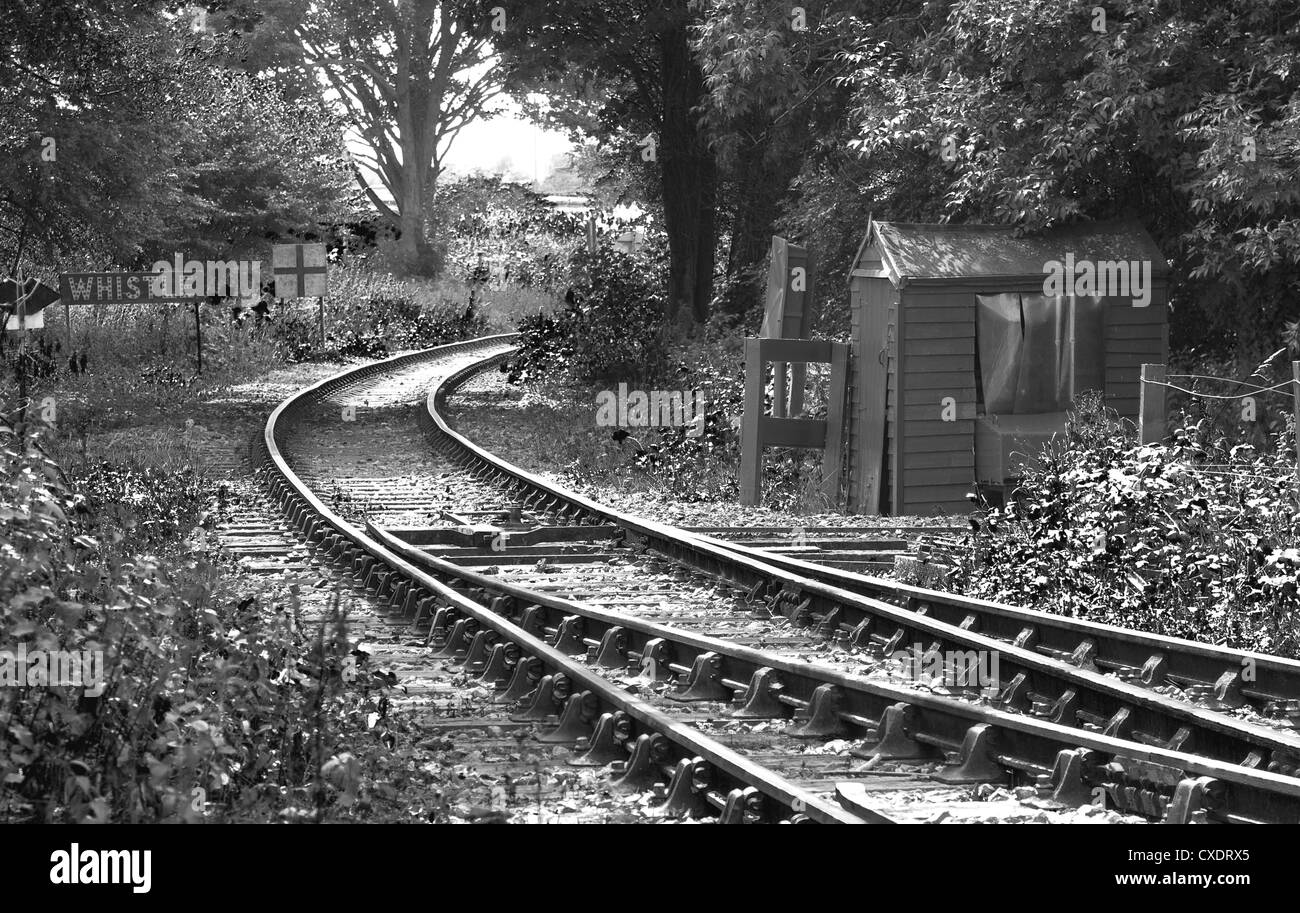 Deserted single track railway hires stock photography and images Alamy