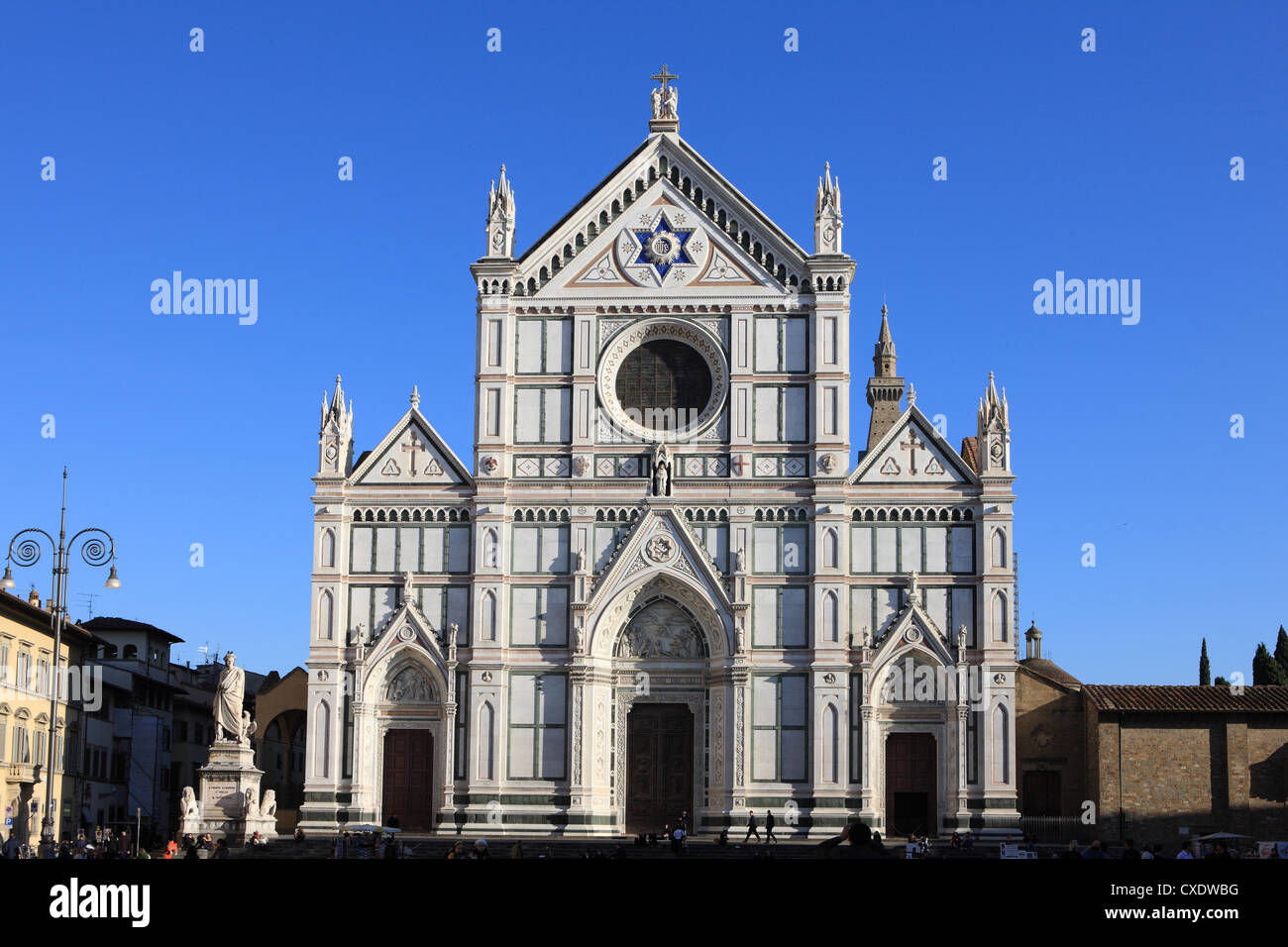 Santa Croce church, Florence, UNESCO World Heritage Site, Tuscany, Italy, Europe Stock Photo