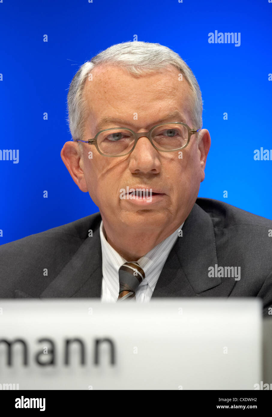 Dr. Claus Dieter Hoffmann, Chairman of the Supervisory Board EnBW AG Stock Photo