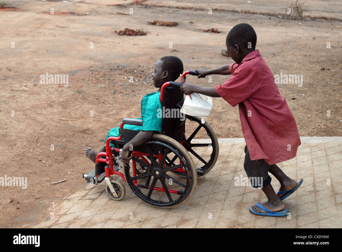 Uganda, home for mentally and physically handicapped children in Kitgum Stock Photo