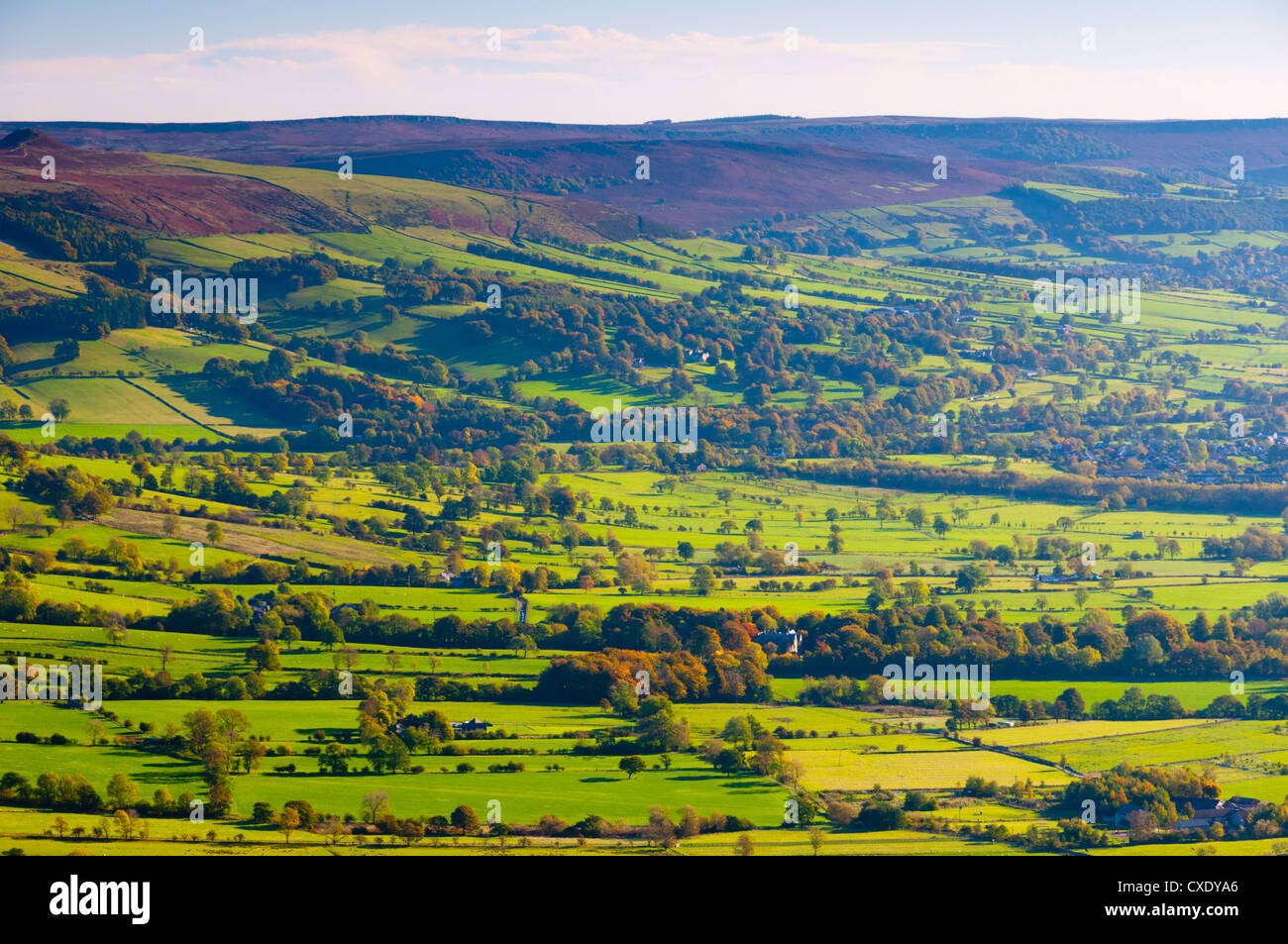 Hope Valley, Peak District National Park, Derbyshire, England Stock Photo