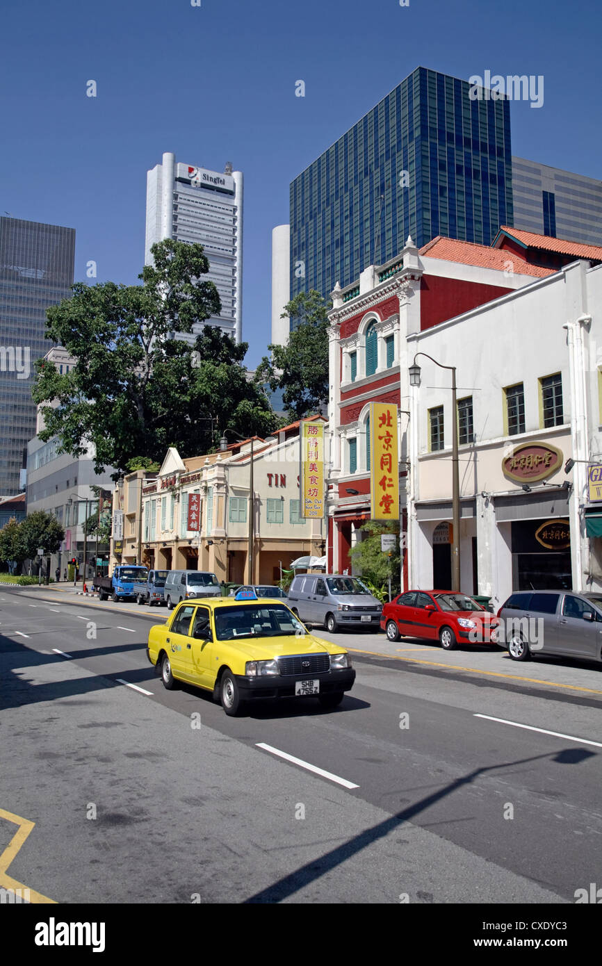 Singapore, tradition and modernity Stock Photo
