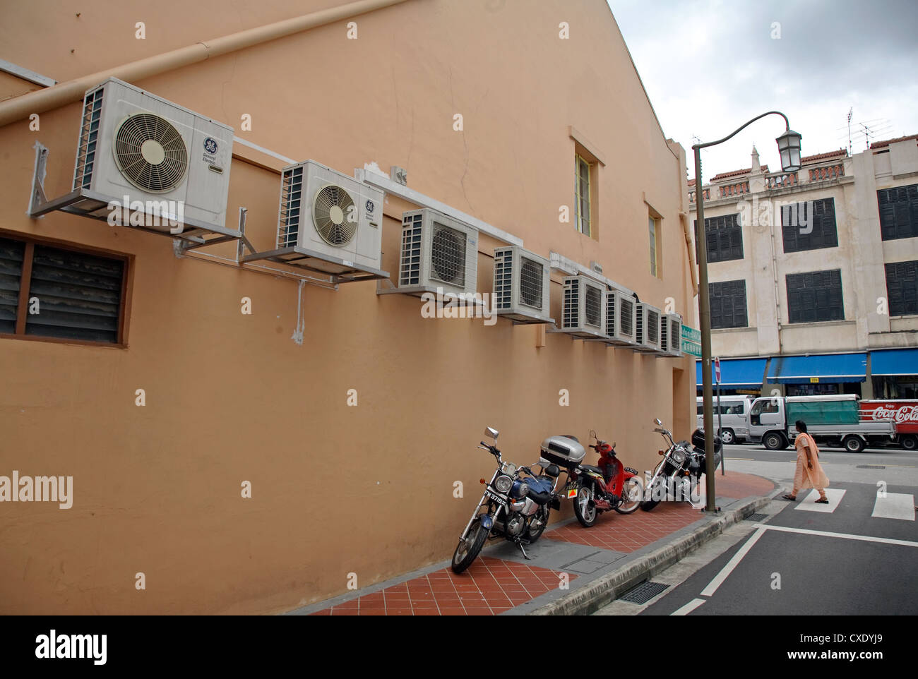 Air conditioners in Singapore Stock Photo Alamy
