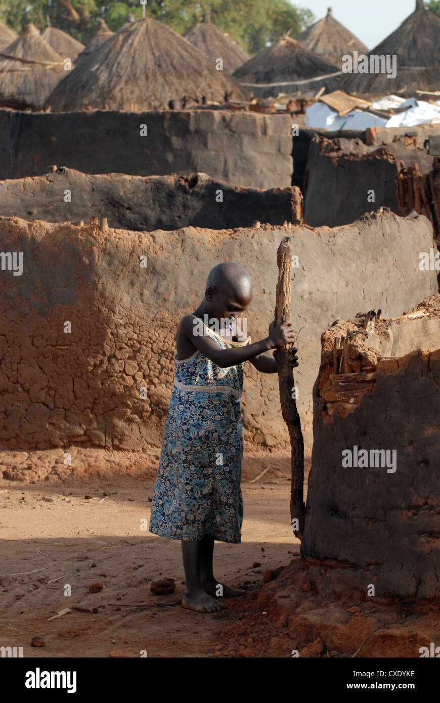 Uganda, refugee camp Amida Stock Photo