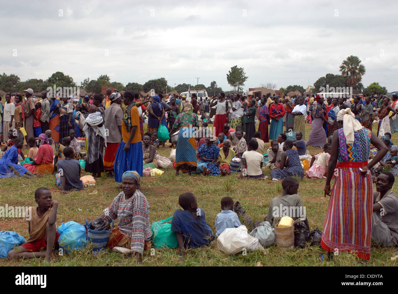 Uganda, refugee camp in Kitgum Stock Photo