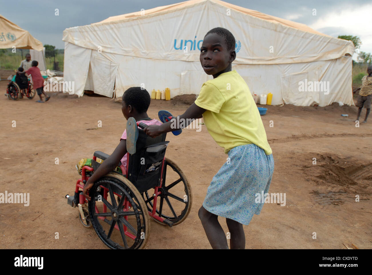 Uganda, home for mentally and physically handicapped children in Kitgum Stock Photo