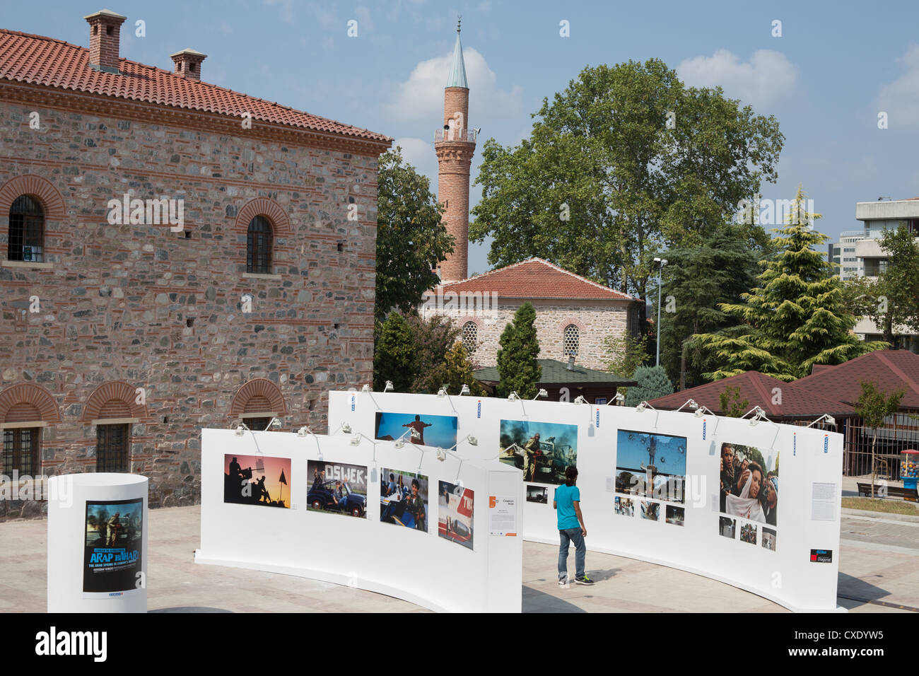 Photography exhibition at Bursa Photography Festival, in Bursa, in Turkey Stock Photo