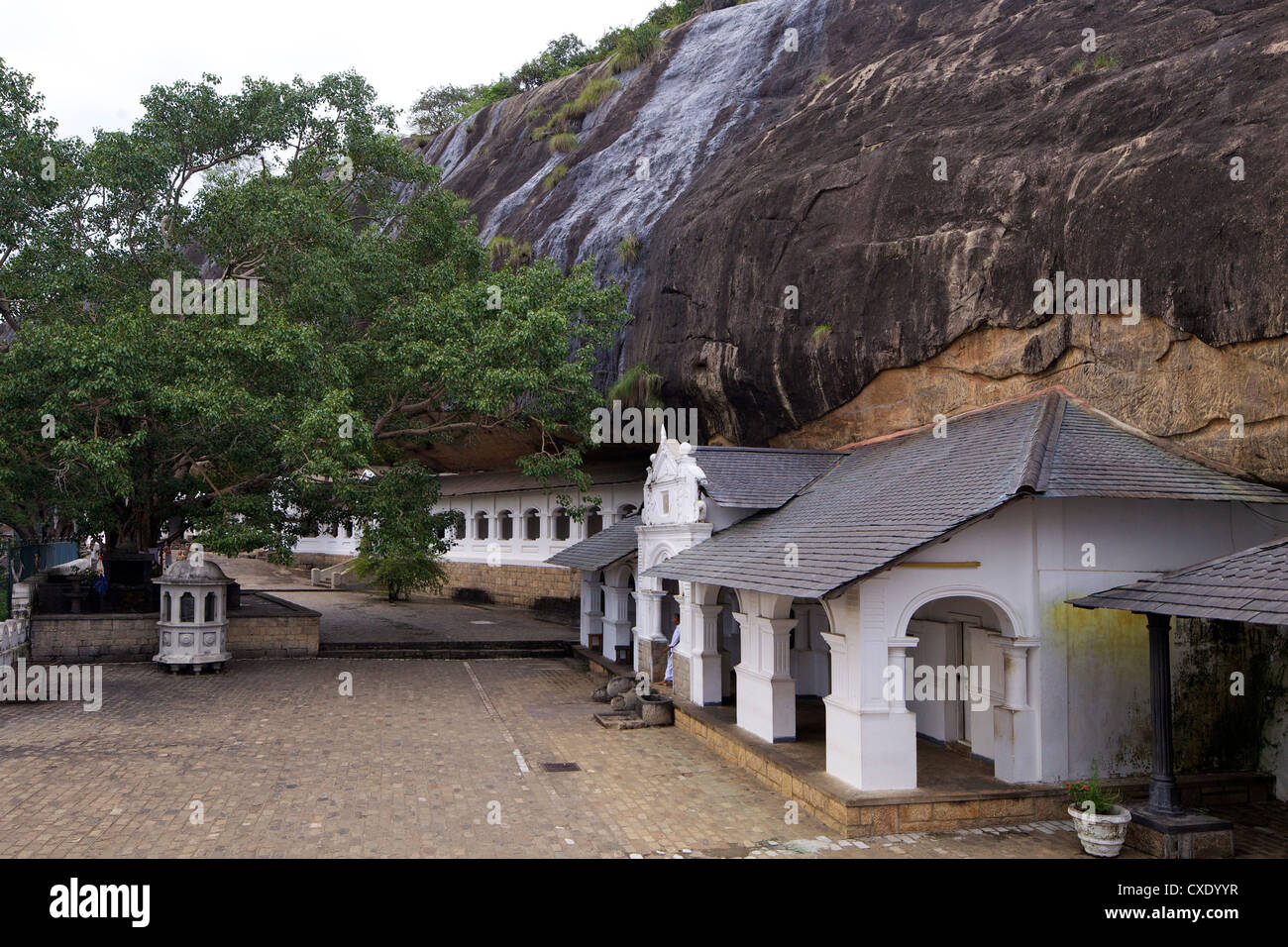Exterior of Cave Temple, Dambulla, Sri Lanka, Asia Stock Photo