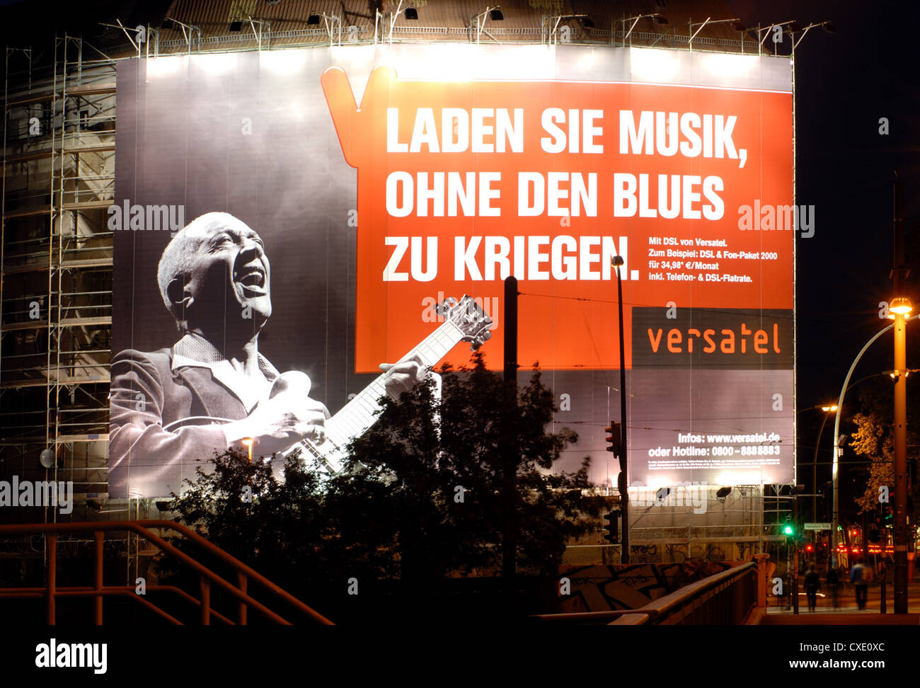 Berlin, to advertising a house for Versatel Stock Photo