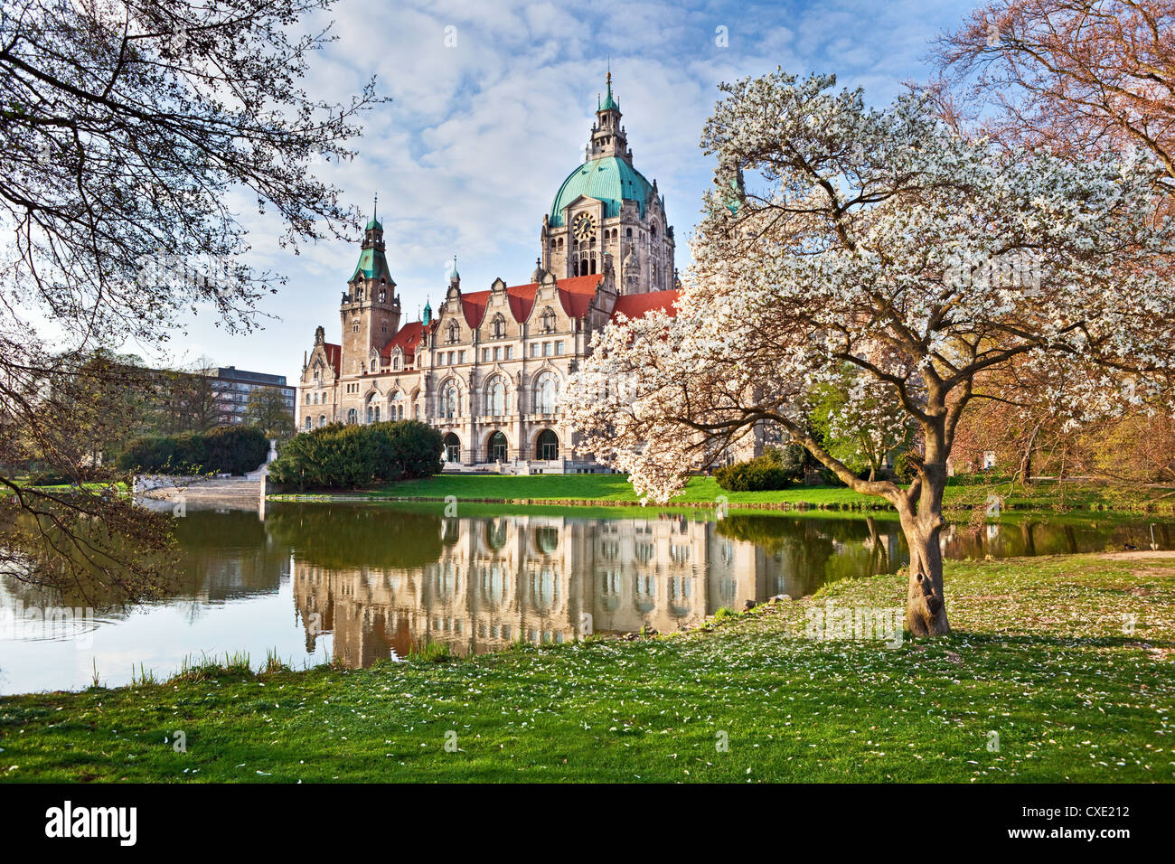 Neus Rathaus Hannover, The New Town City Hall Stock Photo - Alamy