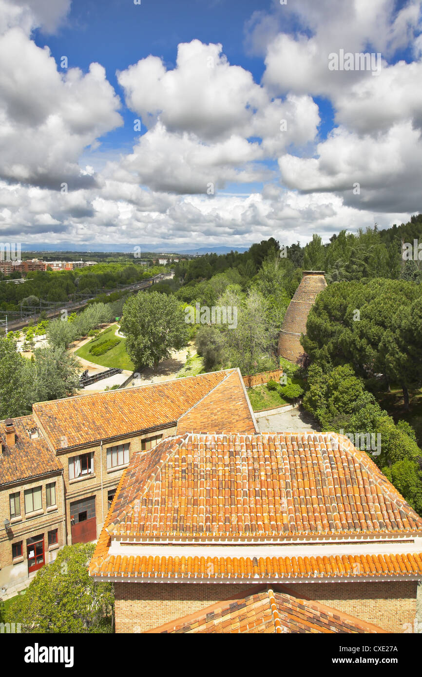 The spring sky above Madrid Stock Photo