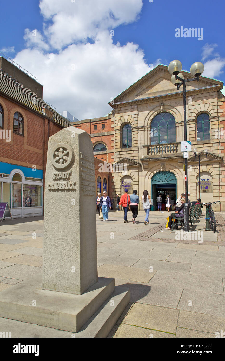 Market Hall Entrance, Derby, Derbyshire, England, United Kingdom, Europe Stock Photo
