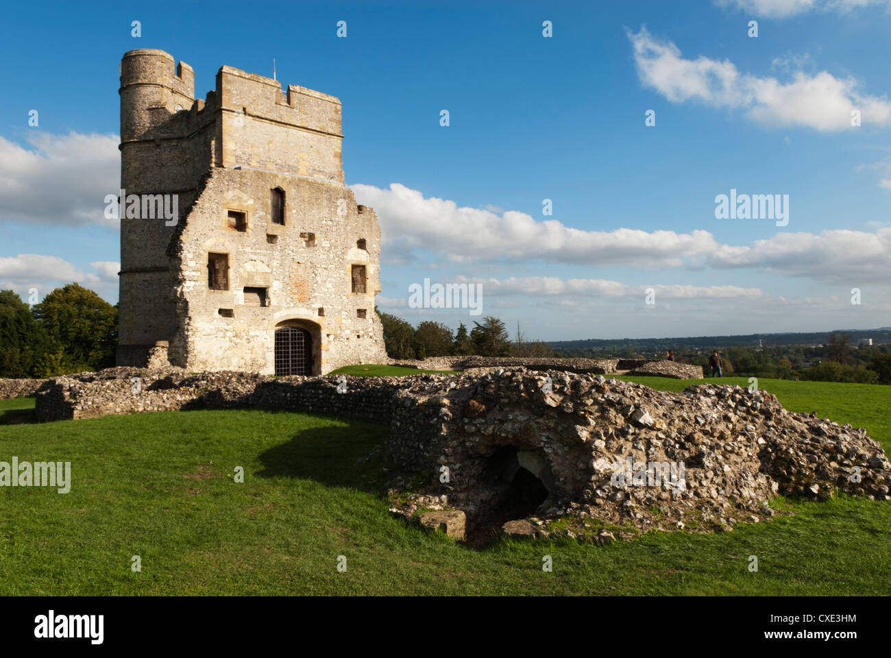 Ruins of Donnington Castle, Newbury, Berkshire, England Stock Photo