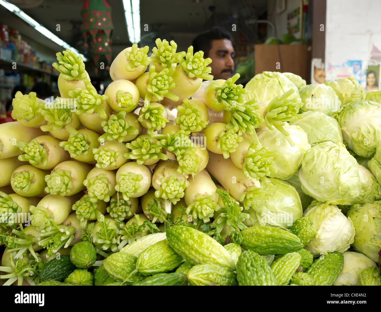 Fruit and Vegetable shop, Street market, Chinatown, Singapore, Asia