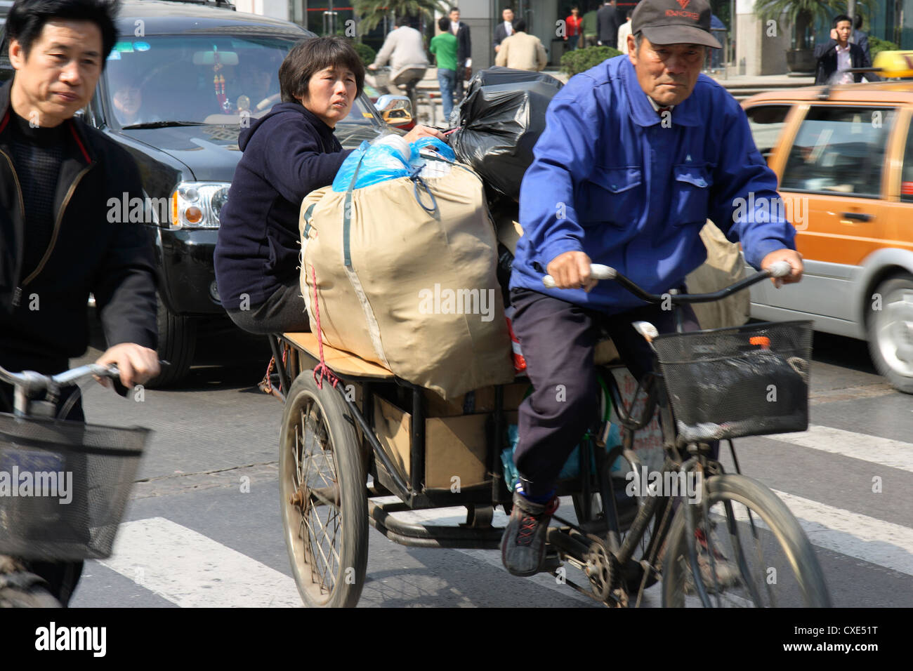 Old Loading Rickshaw Loads rickshaw load tricycle hi-res stock photography and images - Alamy