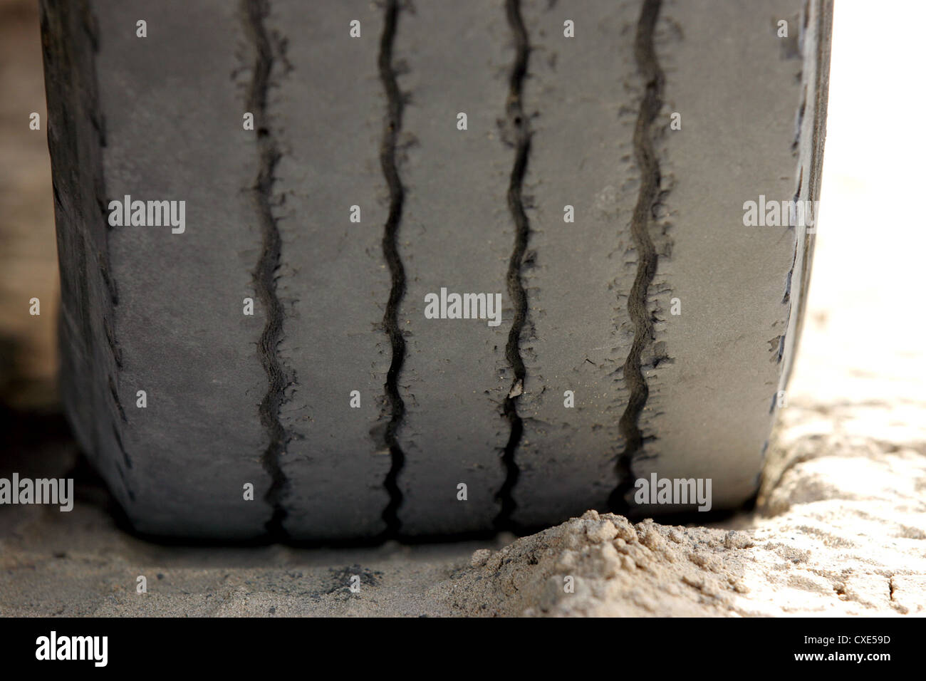 Symbol photo, worn tires Stock Photo