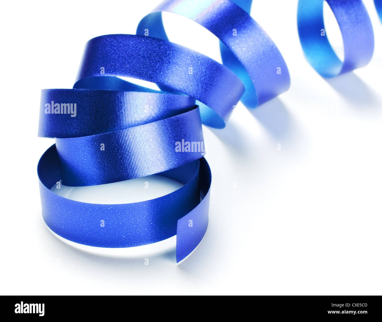 Blue Ribbon Serpentine Stock Photo