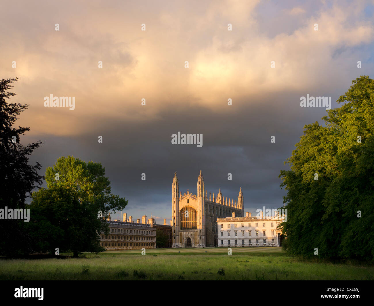 College backs cambridge hi-res stock photography and images - Alamy