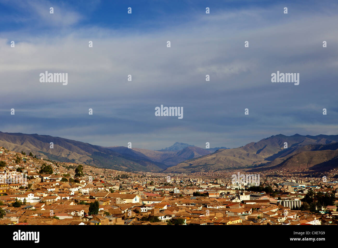 Cusco and mountains, peru, peruvian, south america, south american, latin america, latin american South America Stock Photo