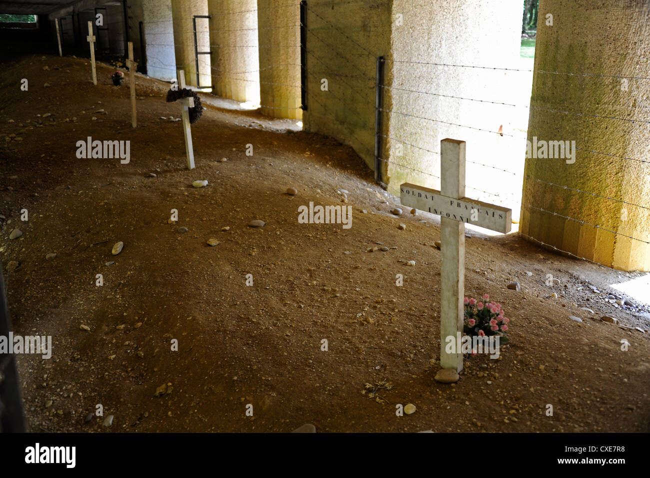 Verdun, Douaumont, Memorial de la Tranchée des Baionnettes, 14-18, First World War, Meuse, Lorraine, France, WWI Stock Photo