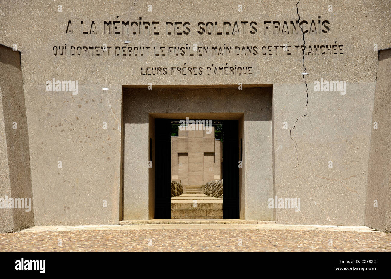 Verdun, Douaumont, Memorial de la Tranchée des Baionnettes, 14-18, First World War, Meuse, Lorraine, France, WWI Stock Photo