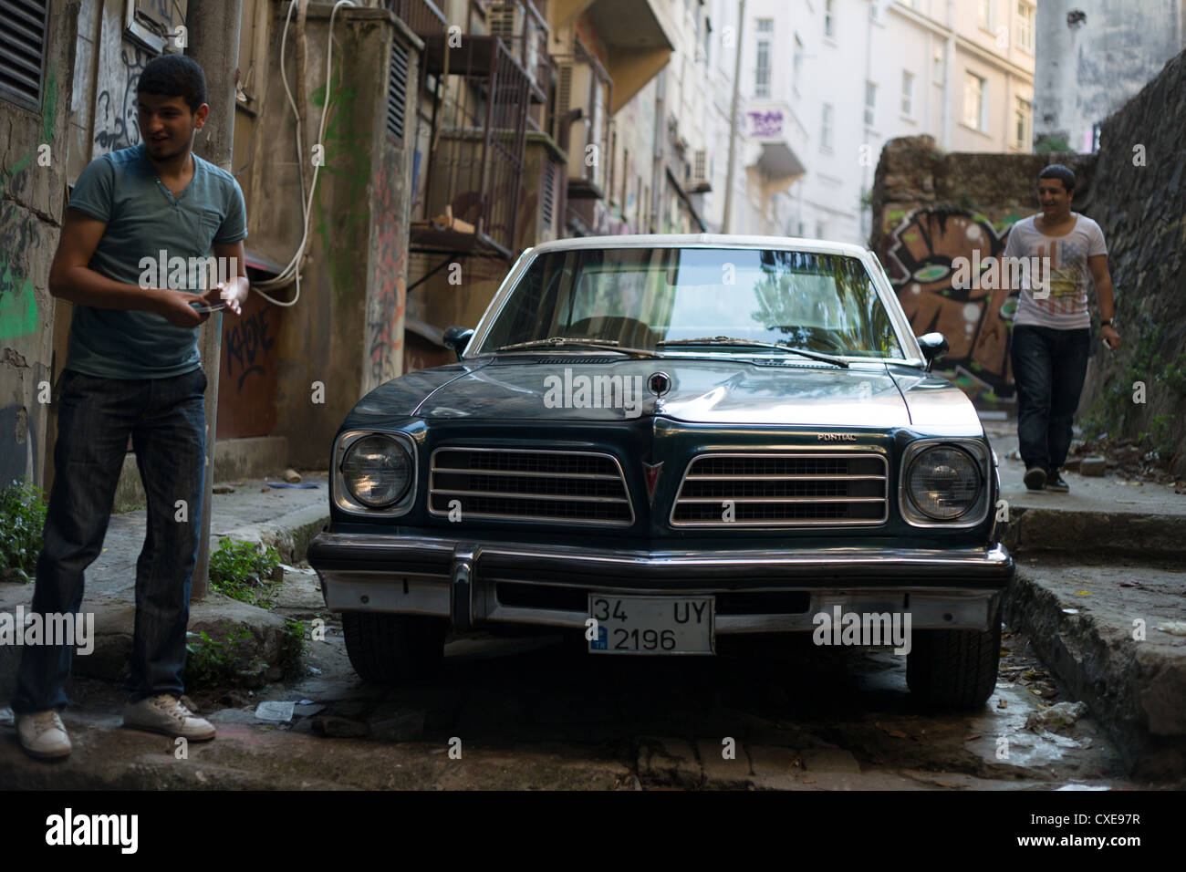 Pontiac American car, in Istanbul, in Turkey Stock Photo