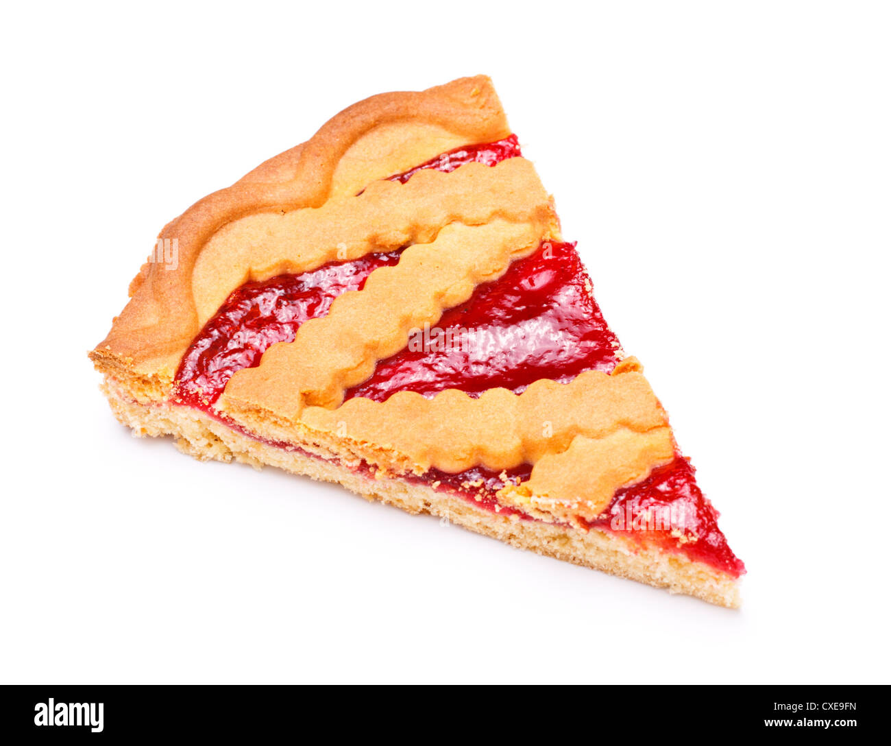 Cherry Pie Slice Stock Photo - Alamy