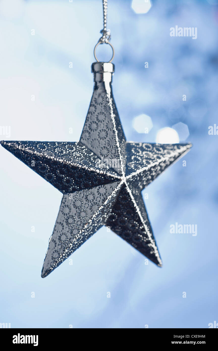 Star-shaped Christmas ornament Stock Photo