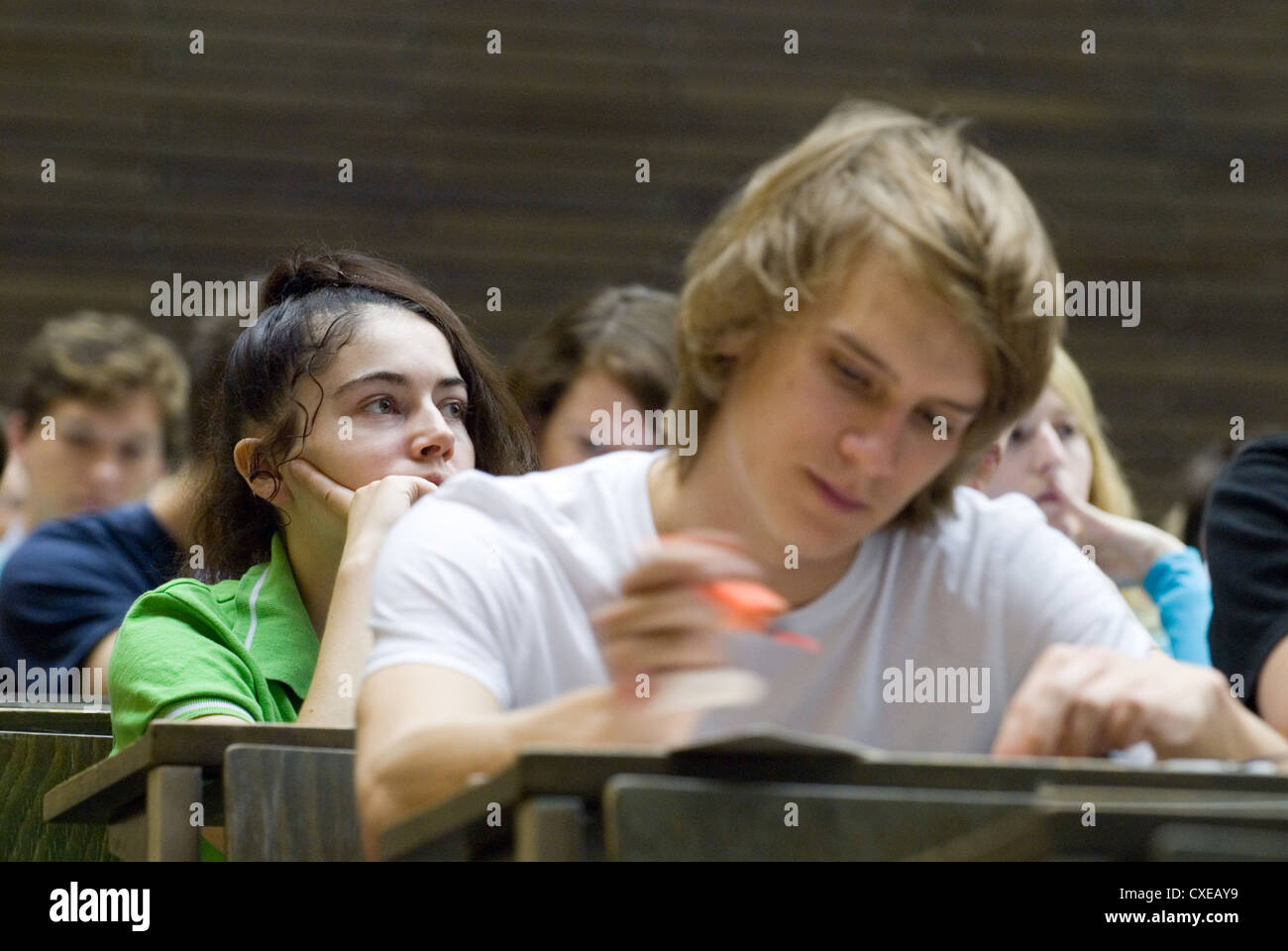 Munich, Lecture at TU Stock Photo