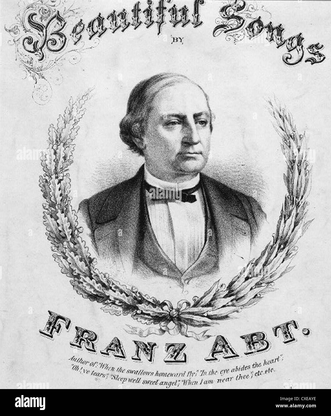 FRANZ ABT (1819-1885) German composer Stock Photo