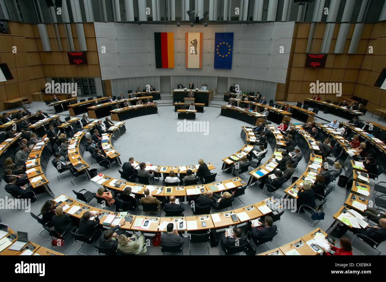 Berlin - meeting in the Berlin House of Representatives, the state legislature Stock Photo