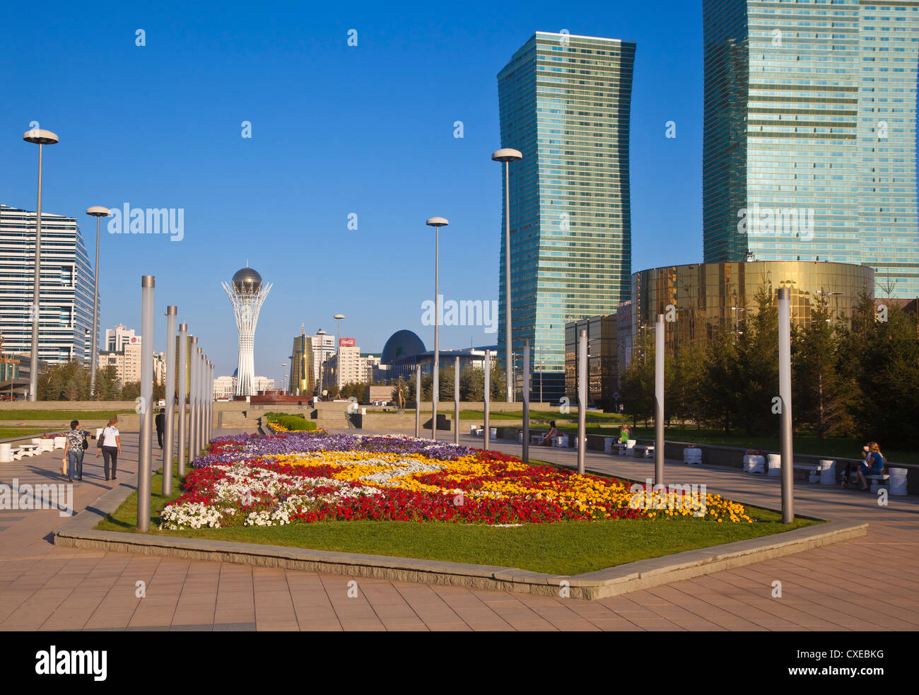Bayterek Tower, Astana, Kazakhstan, Central Asia, Asia Stock Photo