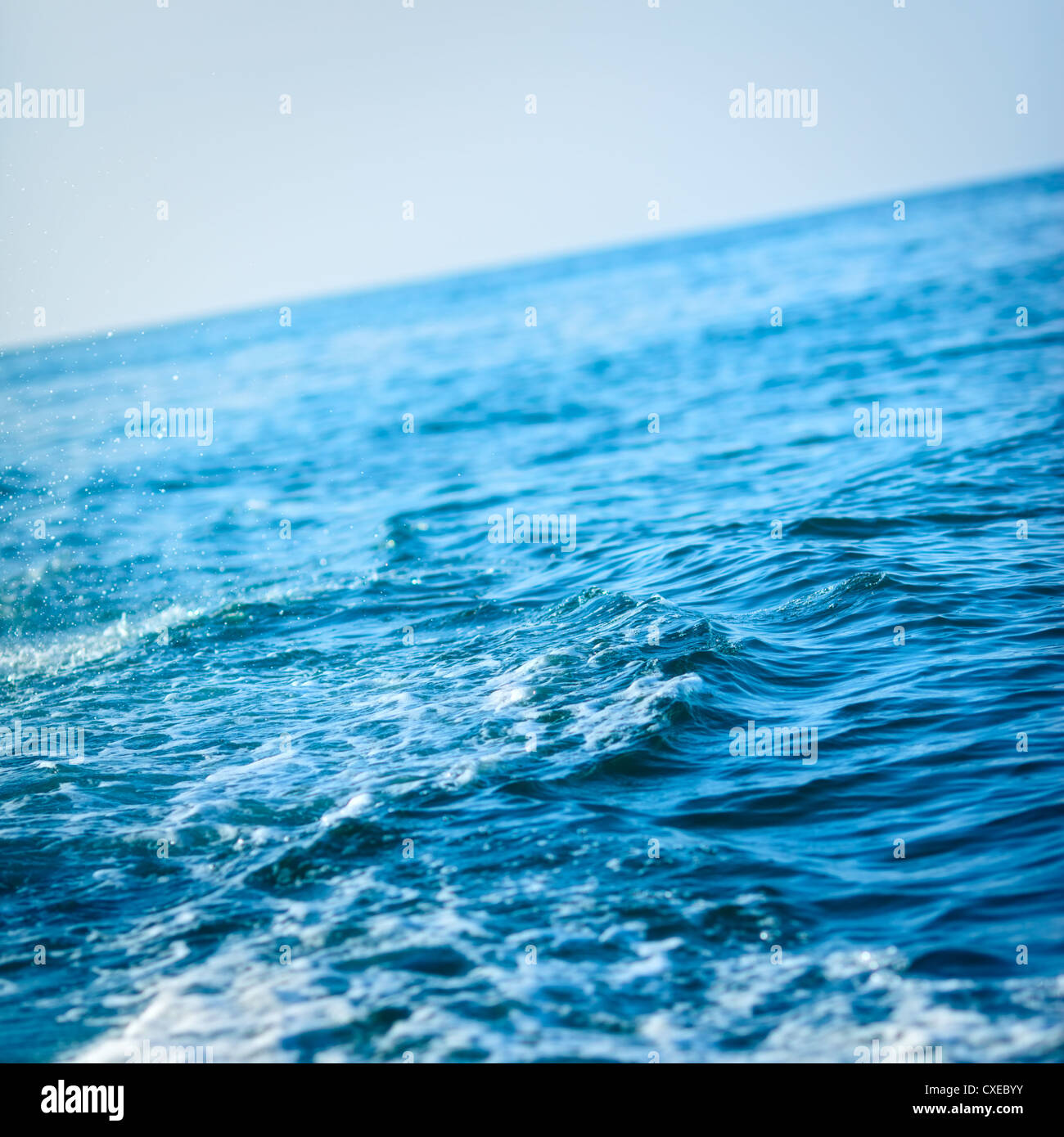 Blue Ocean Wave Stock Photo - Alamy