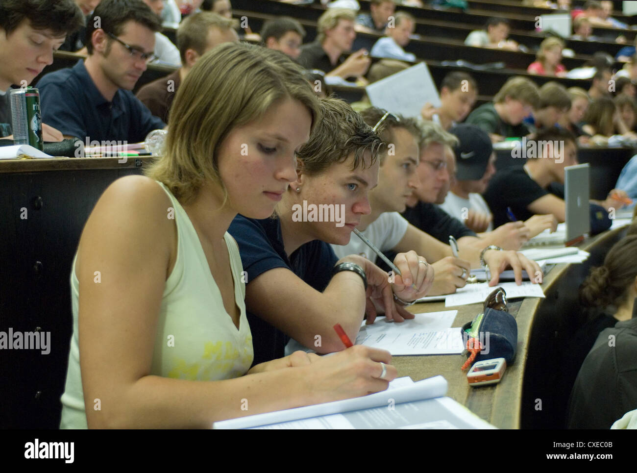 Munich, Lecture at TU Stock Photo