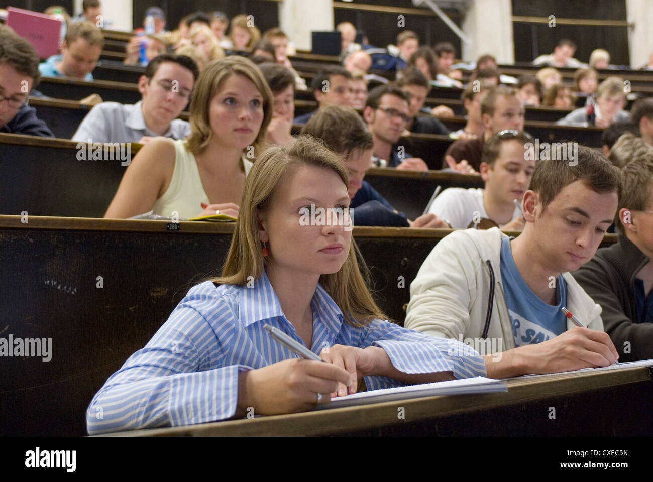 Munich, Lecture at TU Stock Photo