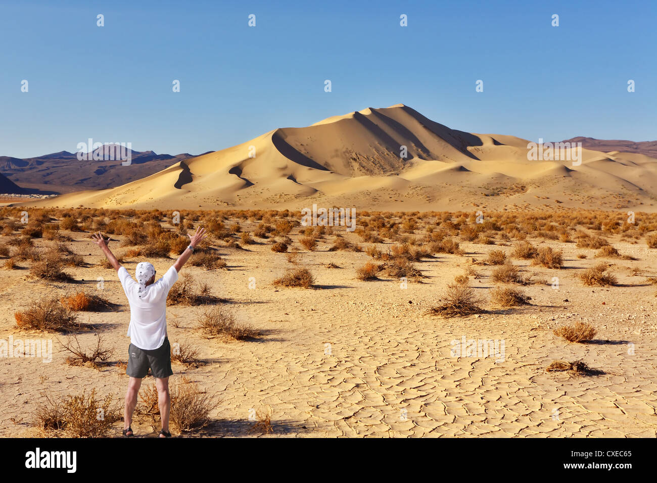The sandy dune in Dead Walley Stock Photo