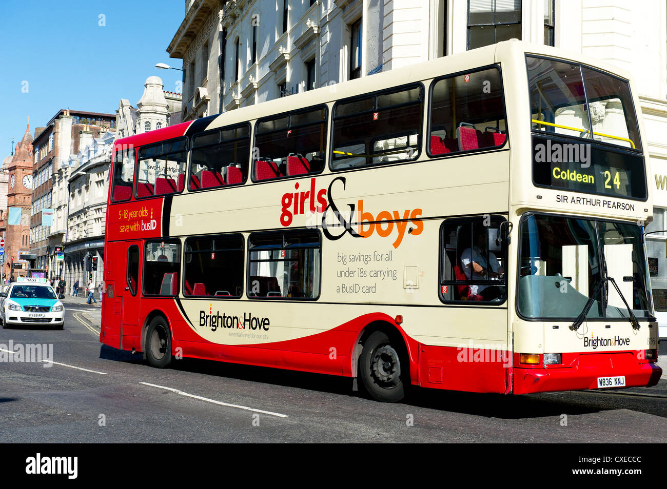 A bus from the Brighton and Hove Bus Company Stock Photo