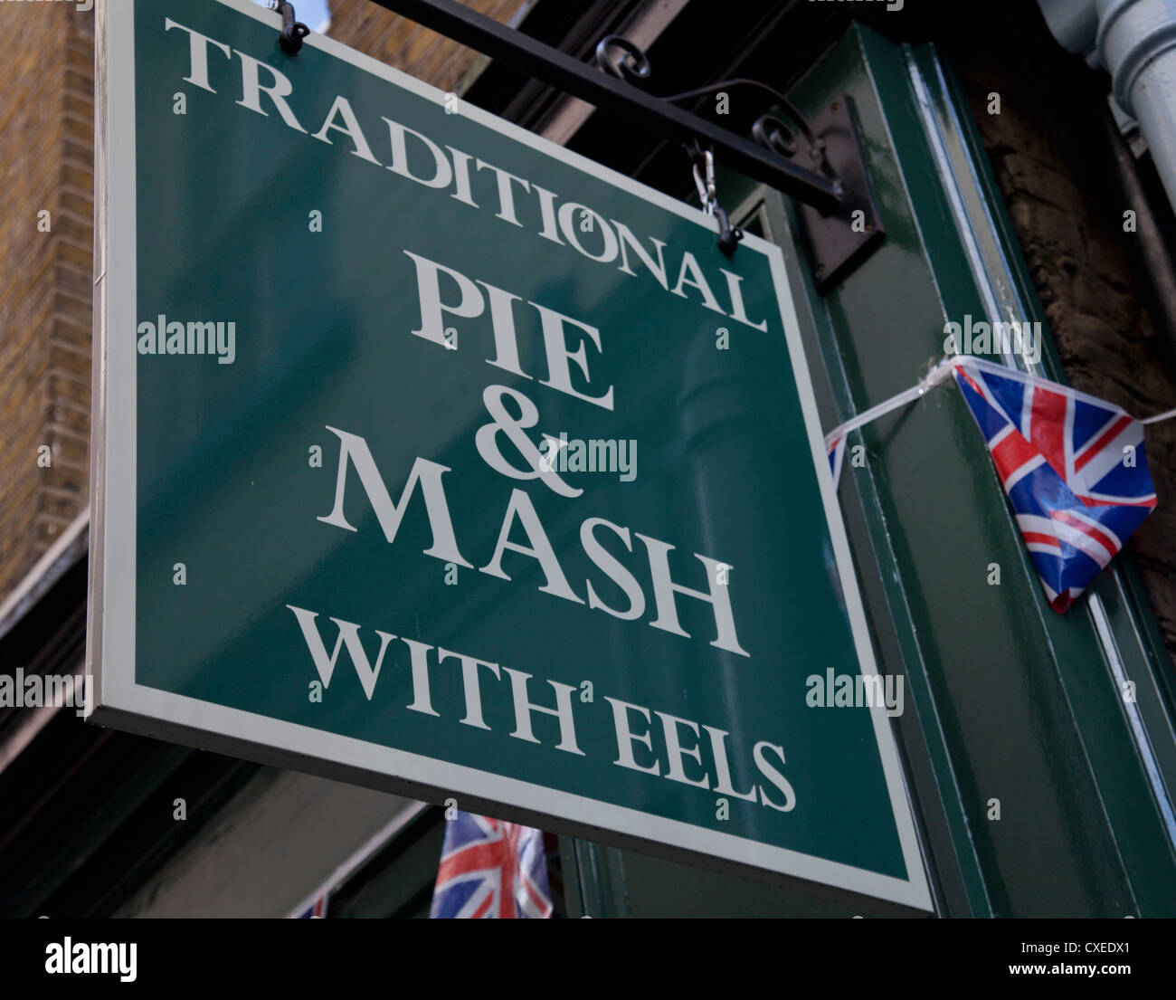 Traditional pie & mash and eel restaurant in Greenwich, London, UK