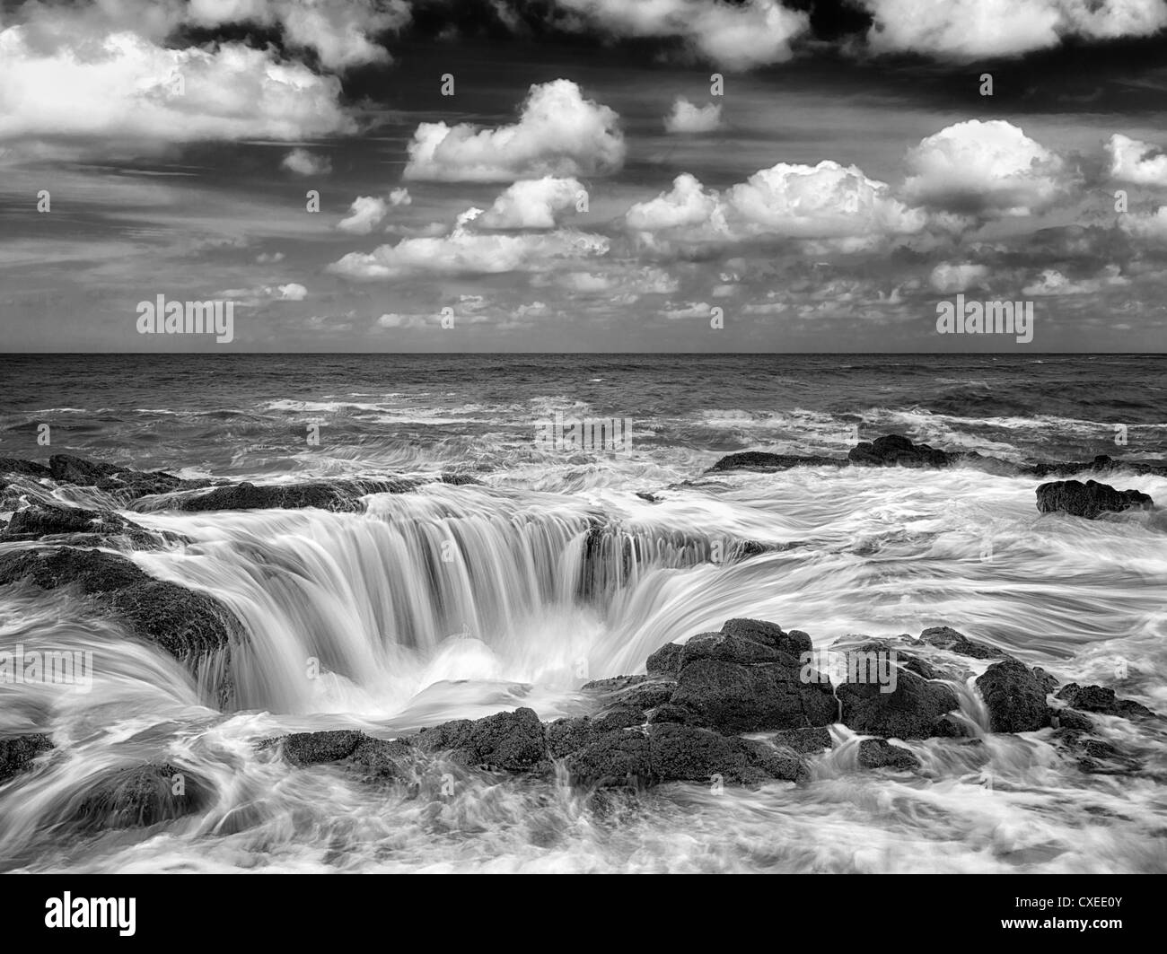 Thor's Well. Oregon Stock Photo