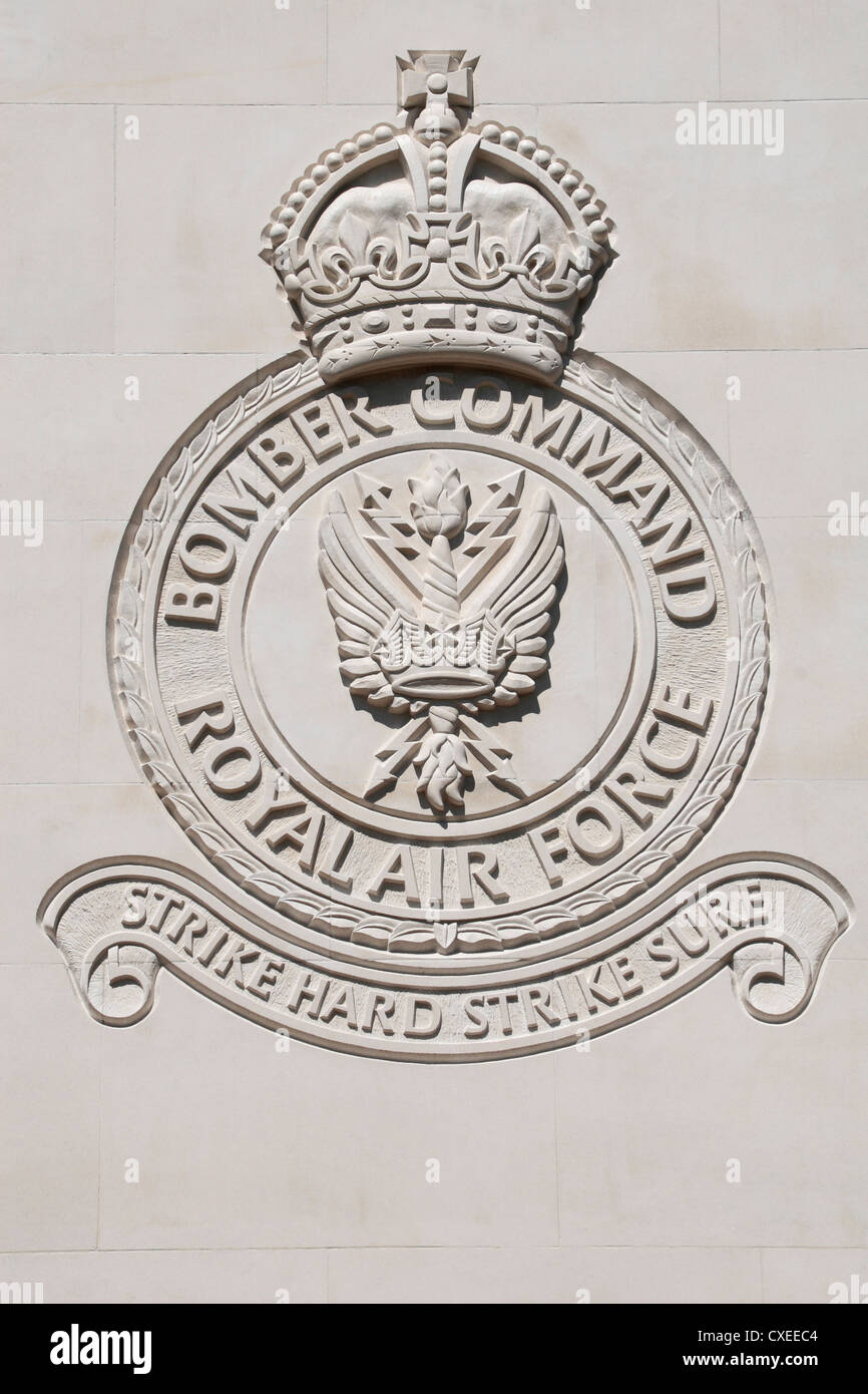TheBomber Command coat of arms on the newly dedicated (June 2012 ...