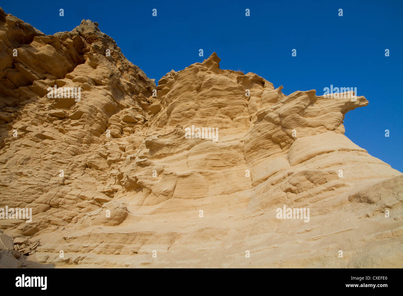 Sandstone Geological formation Mallorca Balearic Spain Stock Photo