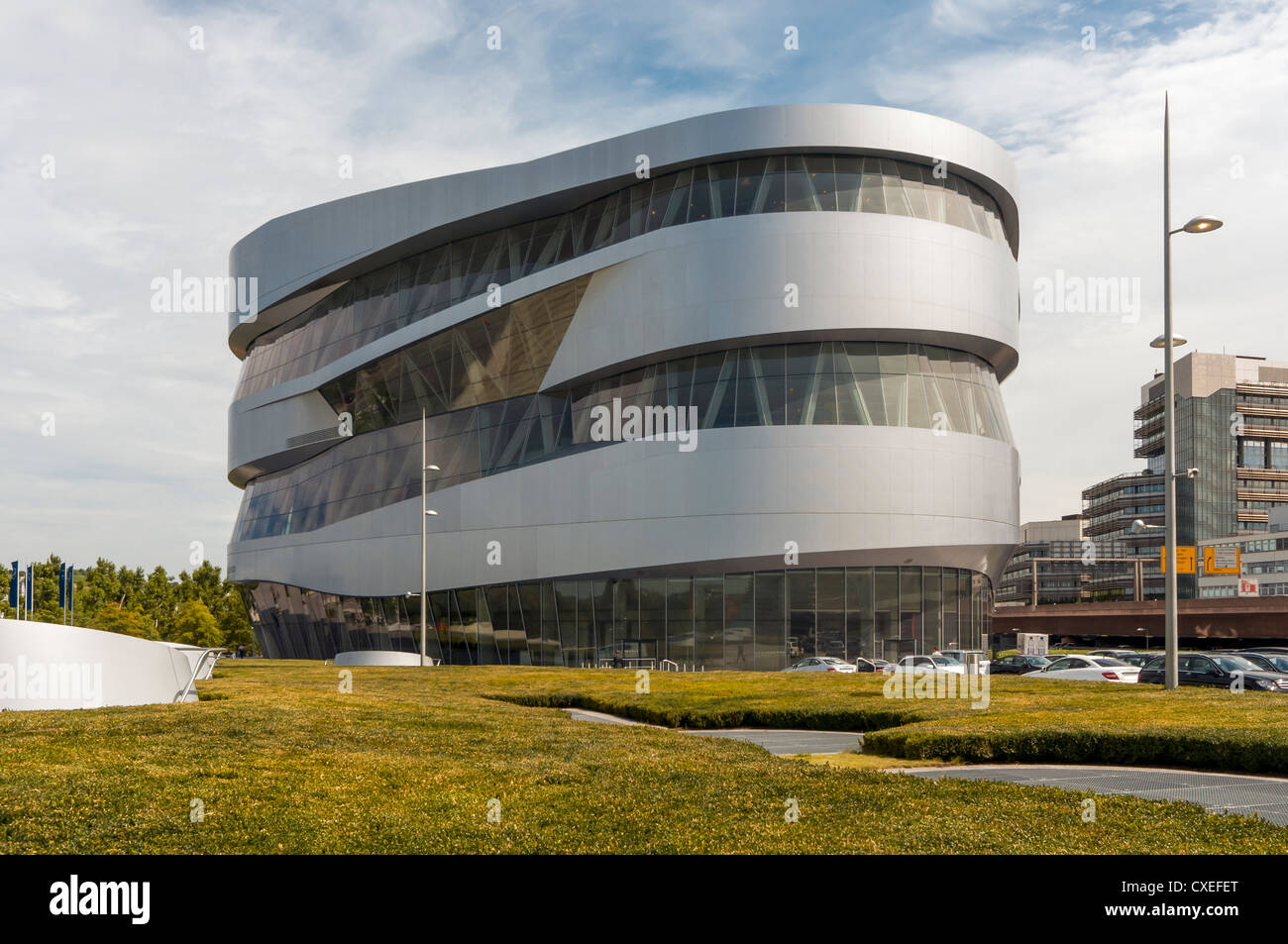 Building of Mercedes-Benz Museum designed by UN Studio Architects, Stuttgart, Germany Stock Photo